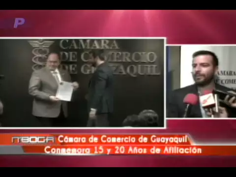 Cámara de Comercio de Guayaquil Conmemora 15 y 20 años de afiliación