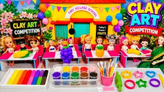 My Little Daughter Part-701 || Super Clay Fruits Making Competition || পুতুলের গল্প