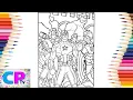 Avengers Coloring Superheroes in Gamana SVG - Universe COPYRIGHT FREE
