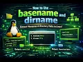 How to Use basename and dirname - Extract Filenames Directory Paths in Linux