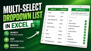 How to Select Multiple Items from a Drop-Down List in Excel