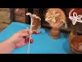 Simple flower made of paper tubes