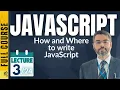 JavaScript Lecture-3 JavaScript Output Where to Write JavaScript Code