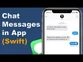 Chat Messages in App Swift 5 Xcode 11 - iOS