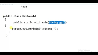 java first program with explain in hindi with english and urdu