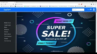 Online Shopping site using Python framework Django