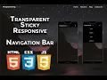 Transparent Sticky Responsive Navigation Bar Programming Dose - html5