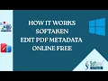 Softaken Edit PDF Metadata Online Free Edit PDF Title Author Keywords Easily