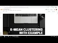 K-Mean Clustering Algorithm using IRIS Dataset