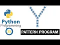 Python Pattern Programs Printing Stars in Y Shape