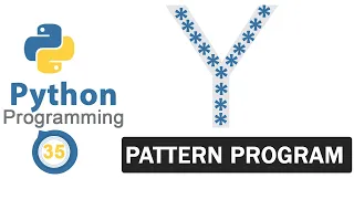 Python Pattern Programs Printing Stars in Y Shape