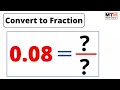 0 08 as a Fraction Simplified Form Convert 0 08 to fraction