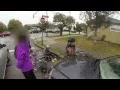 GoPro Cyclist doored at stop sign - accident