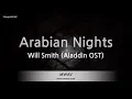 Will Smith – Arabian Nights (Aladdin OST) (Melody) (Karaoke Version)
