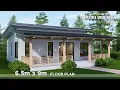 Cozy and Small House Design Two Bedroom House Simple Life