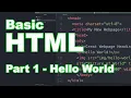 Learn Basic HTML - Hello World