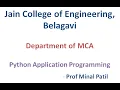 Python Application Programming - Chapter 7