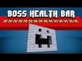 Boss Health Bar System Minecraft Redstone Creation
