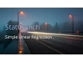 Simple Linear Regression StatCrunch
