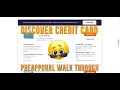 Discover Credit Card Preapproval Walk Through Tutorial How To Prequalify For Bank Credit Cards