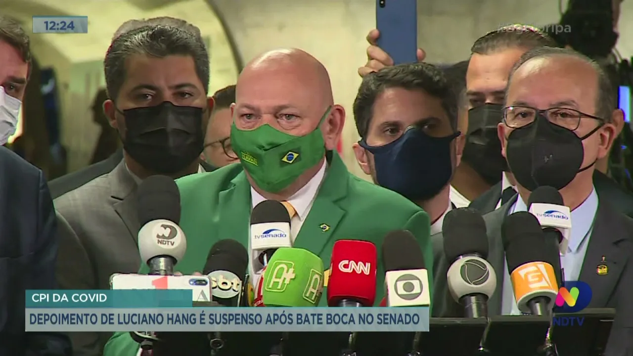 CPI da Covid: depoimento de Luciano Hang é suspenso após bate boca no Senado
