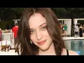 Kat Dennings Bikini Lingerie Bra Panties Sheer Lace Robe Nightwear