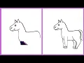 Download Lagu cara menggambar kuda mudah | simple horse drawing #drawing #draw #art #seni #memggambar