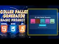 Color Palette Generator using HTML CSS JavaScript Random Colors Copy to Clipboard Responsive UI