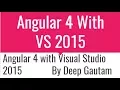 How to run Angular 4 with Visual Studio 2015 Part 2