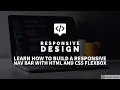 Build a responsive nav bar HTML and CSS css flexbox Tutorial