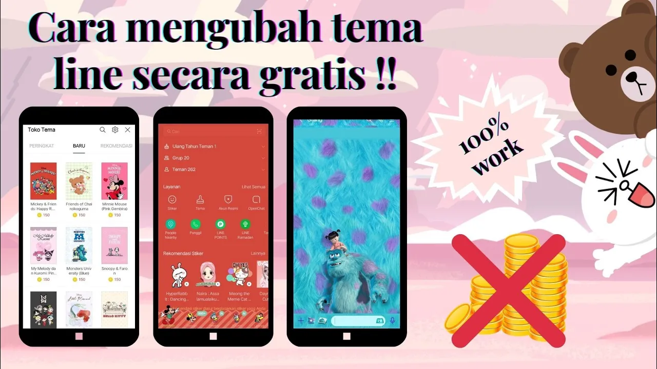 Cara mendapatkan koin line GRATIS Terbaru 2019 !! 1000% Berhasil Gampang dan Mudah.