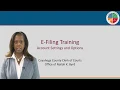 Cuyahoga County Clerk of Courts E-Filing Training - Account Setting and Options