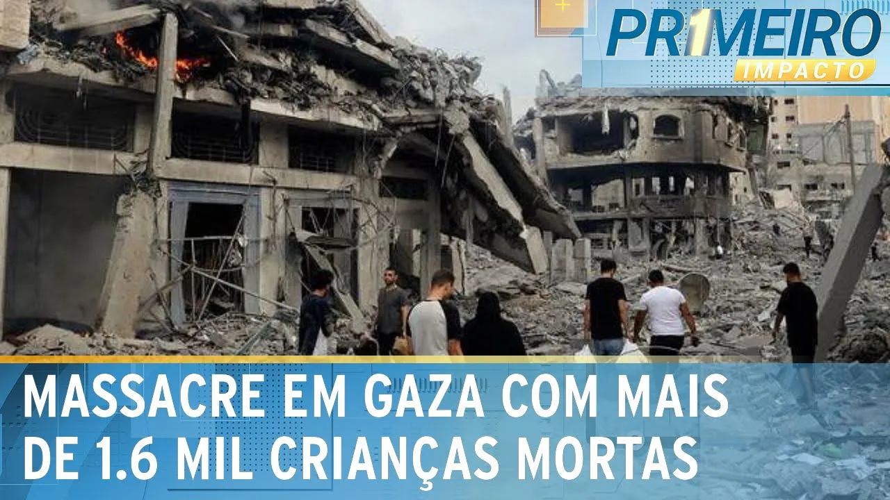 Número de palestinos mortos em Gaza chega a 4.137, diz Ministério | Primeiro Impacto (20/10/23)