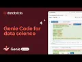 Demo Genie Code for data science