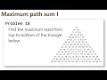 Project Euler Problem 18