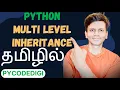Multi level inheritance in python Tamil oops in python Tamil Inheritance