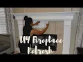 DIY Fireplace with Peel n Stick Tile Decorate Living Room Home Commomy