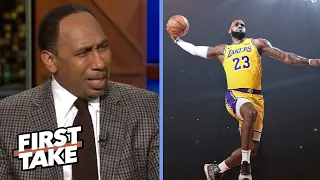 FIRST TAKE | LeBron will carry LA through 1st RD round w/o Luka & Reaves - Stephen A. on Lakers win