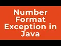 Number Format Exception in Java
