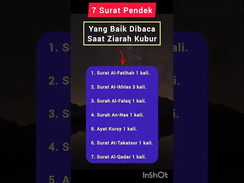 7 Surat Pendek Yang Dibaca Saat Ziarah Kubur #short