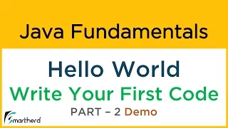 Write your first code in Java Hello World example Java Tutorial for beginners 2