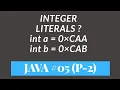Java Integer Literals in Hindi 05 Part - 2