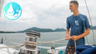 Kids SAIL a Catamaran & we INSTALL a NEW WINDLESS | Episode 235 | Sailing Catalpa