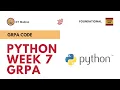 Python Week 7 GRPA Solutions IITM BS Data Science Degree Qualifiers
