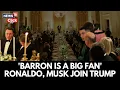 Lagu 'Mijn zoon is een grote fan': Donald Trump prijst voetballer Cristiano Ronaldo tijdens diner in h...