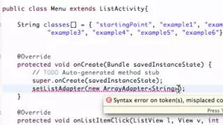 Android App Development Tutorial 19 Setting up an ArrayAdapter