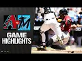 D-backs vs Marlins Game Highlights 25 MLB Highlights