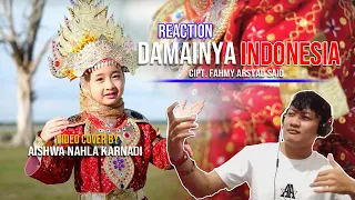 Download DAMAINYA INDONESIA (Fahmy Arsyad Said) - COVER BY AISHWA NAHLA KARNADI | Video React MP3