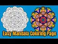 Mandala Coloring Page Colored With Relaxing Music Colored By Osman Mandalas World 141