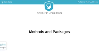 Python Tutorial Methods and packages